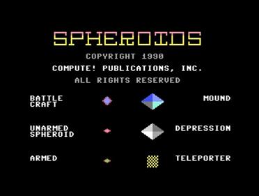 Spheroids - Screenshot - Game Title Image