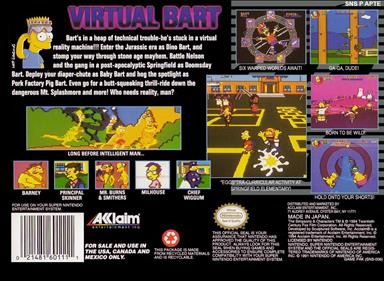 Virtual Bart - Box - Back Image