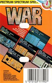 W.A.R - Box - Back Image