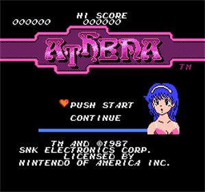Athena - Screenshot - Game Title Image