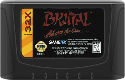 Brutal: Above the Claw - Cart - Front Image