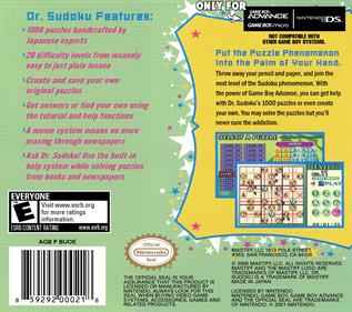 Dr. Sudoku - Box - Back Image