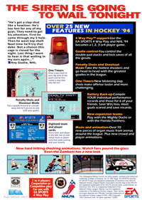 NHL '94: 2022 Edition - Fanart - Box - Back Image