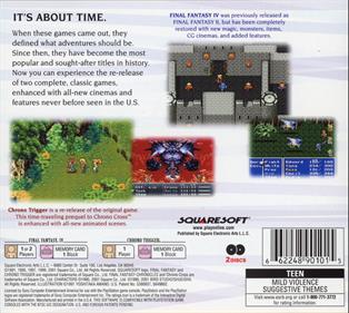 Final Fantasy Chronicles - Box - Back Image