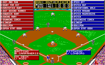 MicroLeague Baseball: The Manager's Challenge - Screenshot - Gameplay Image