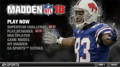 Madden NFL 10 - Screenshot - Game Select Image