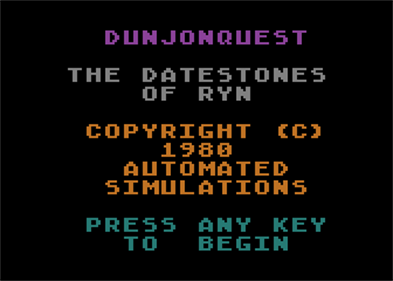 The Datestones of Ryn - Screenshot - Game Title Image
