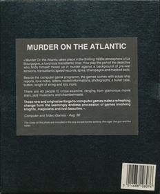 Murder on the Atlantic - Box - Back Image
