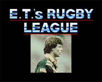 ET's Rugby League - Screenshot - Game Title Image