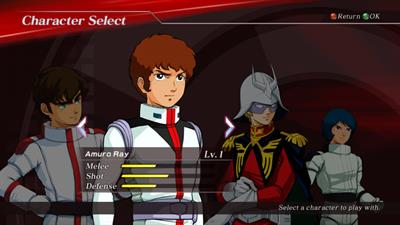 Dynasty Warriors: Gundam 2 - Screenshot - Game Select Image