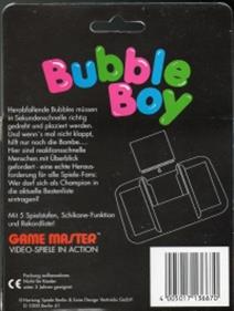 Bubble Boy - Box - Back Image