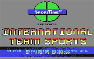 International Team Sports - Screenshot - Game Title Image