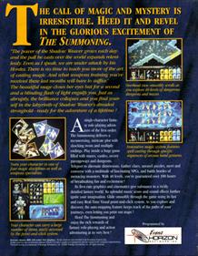 The Summoning - Box - Back Image