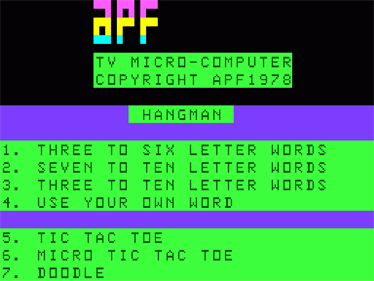 Hangman / Tic-Tac-Toe / Doodle - Screenshot - Game Title Image