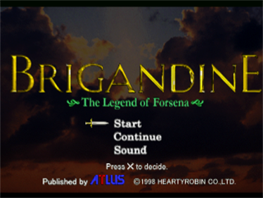 Brigandine: The Legend of Forsena - Screenshot - Game Title Image