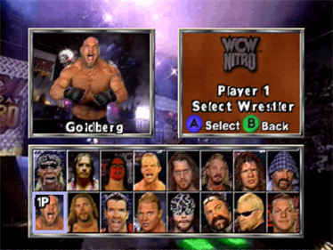 WCW Nitro - Screenshot - Game Select Image