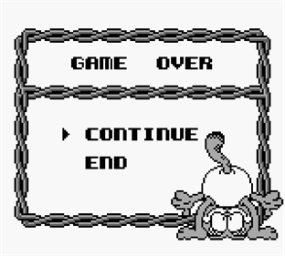 Garfield Labyrinth - Screenshot - Game Over Image