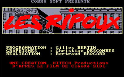 Les Ripoux - Screenshot - Game Title Image