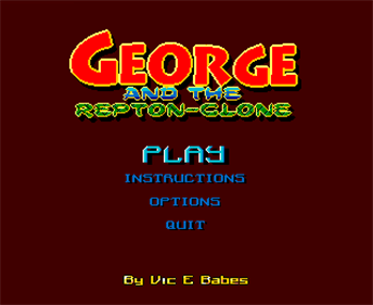 George and the Repton-Clone - Screenshot - Game Title Image