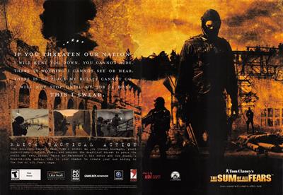 Tom Clancy's The Sum of All Fears - Advertisement Flyer - Front Image
