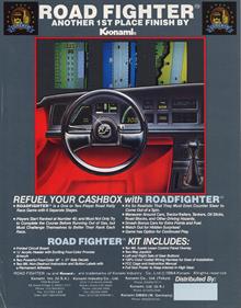 Road Fighter - Advertisement Flyer - Back Image