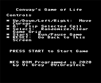Conway's Game of Life - Screenshot - Game Title Image
