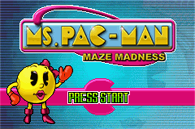 Ms. Pac-Man Maze Madness - Screenshot - Game Title Image