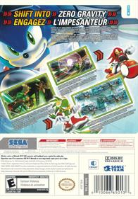 Sonic Riders: Zero Gravity - Box - Back Image