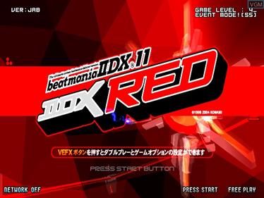 beatmania IIDX 11 IIDX RED - Screenshot - Game Title Image