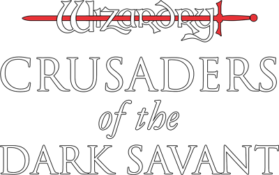 Wizardry: Crusaders of the Dark Savant - Clear Logo Image