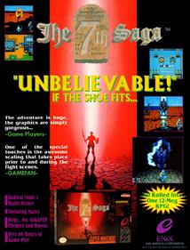 The 7th Saga - Advertisement Flyer - Front Image