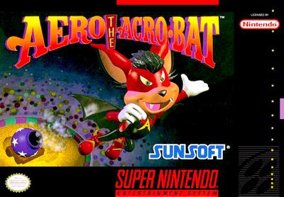 Rare Aero the Acro Bat 2 sNES super Nintendo