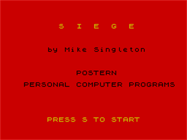 Siege - Screenshot - Game Title Image