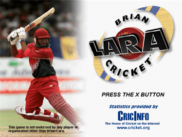 Brian Lara Cricket - Screenshot - Game Title Image