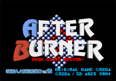 Sega Ages 2500 Series Vol. 10: After Burner II - Screenshot - Game Title Image