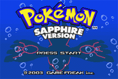 Pokémon Sapphire Version - Screenshot - Game Title Image