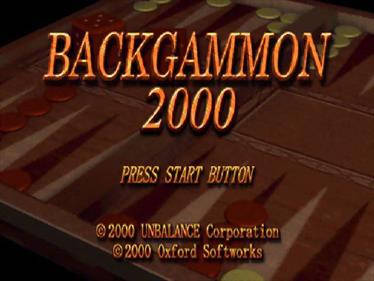 Backgammon 2000 - Screenshot - Game Title Image