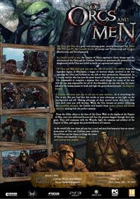 Of Orcs and Men - Box - Back Image