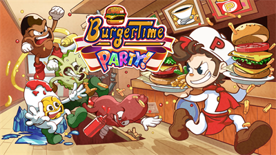 BurgerTime Party! - Screenshot - Game Title Image