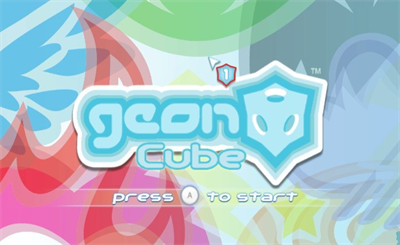Geon Cube - Screenshot - Game Title Image