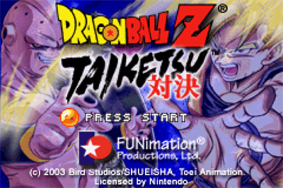 Dragon Ball Z: Taiketsu - Screenshot - Game Title Image