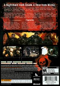 Gears of War - Box - Back Image