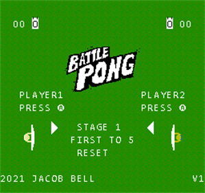 Battle Pong - Screenshot - Game Title Image