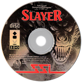 Advanced Dungeons & Dragons: Slayer - Disc Image