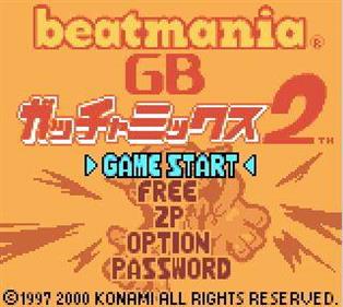 beatmania GB Gotcha Mix 2 - Screenshot - Game Select Image