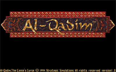 Al-Qadim: The Genie's Curse - Screenshot - Game Title Image