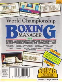 World Championship Boxing Manager - Box - Back Image