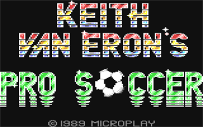 MicroProse Soccer - Screenshot - Game Title Image