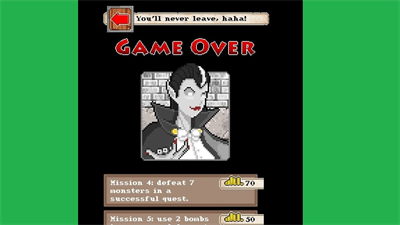 Snake Eyes Dungeon - Screenshot - Game Over Image
