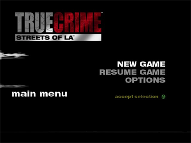 True Crime: Streets of LA - Screenshot - Game Title Image